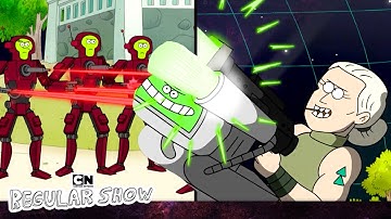 Robot War in the Park | Regular Show | Cartoon Network