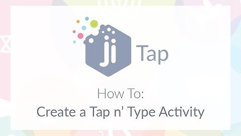 How to "Tap n Type" in Ji Tap