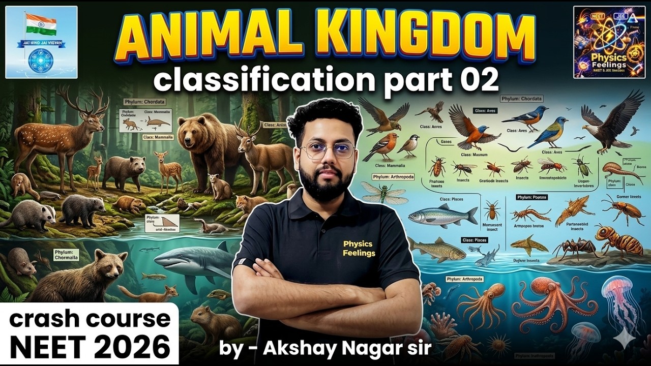 Animal Kingdom (Part 2): Arthropoda to Mammalia |Classification & Characteristics | Class 11 Biology