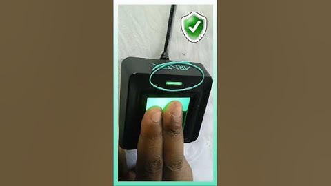 A Successful 2 Finger Slap Capture using ARATEK A800 Biometric Scanner