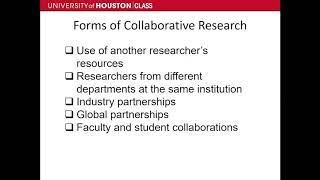 CLASS Live! 04/19/2019: Research Collaboration Basics
