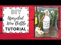 How to Upcycle  WINE BOTTLE / TRASH TO TREASURE