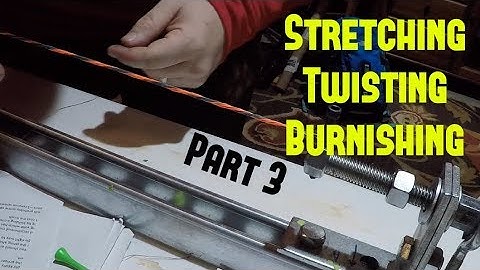 How To Build a Compound Bowstring DIY | Bow and Arrow Part 3 | Stretching, Twisting & Burnishing