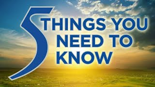 Friday, Sept. 15, 2023: 5 things you need to know