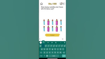 HOW MANY CANDLES DO I HAVE LEFT IF 2 BELOW OUT