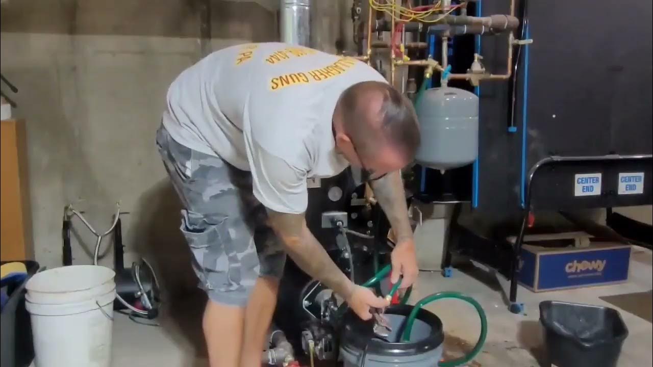 Boiler coil flush with circulator pump YouTube