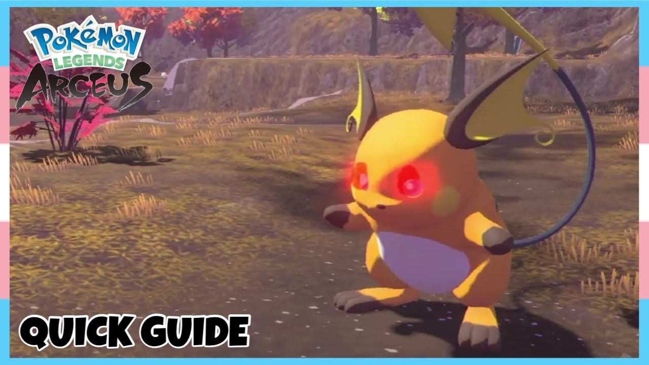 Where To Catch Alpha Raichu *Crimson Mirelands* In Pokemon Legends ...