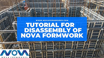 Disassembly of Nova Shuttering Panels www.novaformworks.com