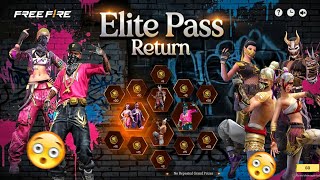 Old Elite Pass Return Date  Sakura U0026 Hip Hop Return  Free Fire New Event  Ff New Event