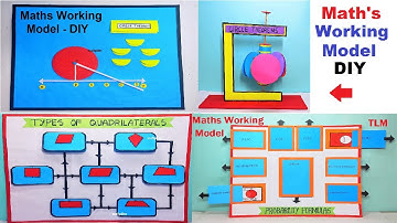 4 best maths tlm working model for exhibition project - diy - simple and easy - craftpiller