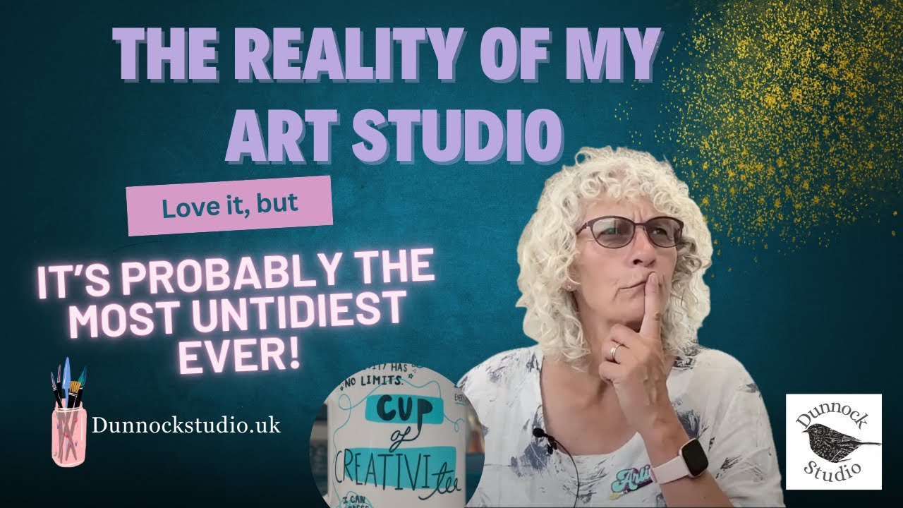 The reality of having an art studio - it's clean up time.