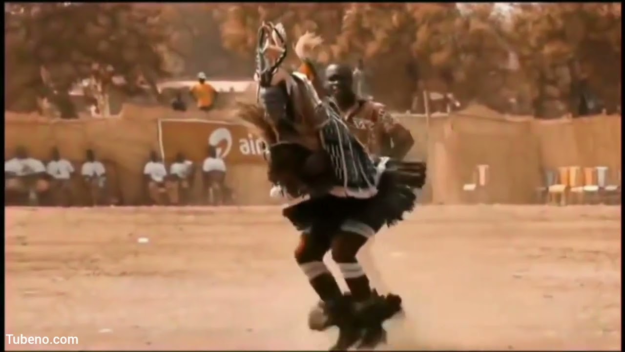 Traditional african dance "Zaouli" from the Ivory Coast [Electronic Edit] 