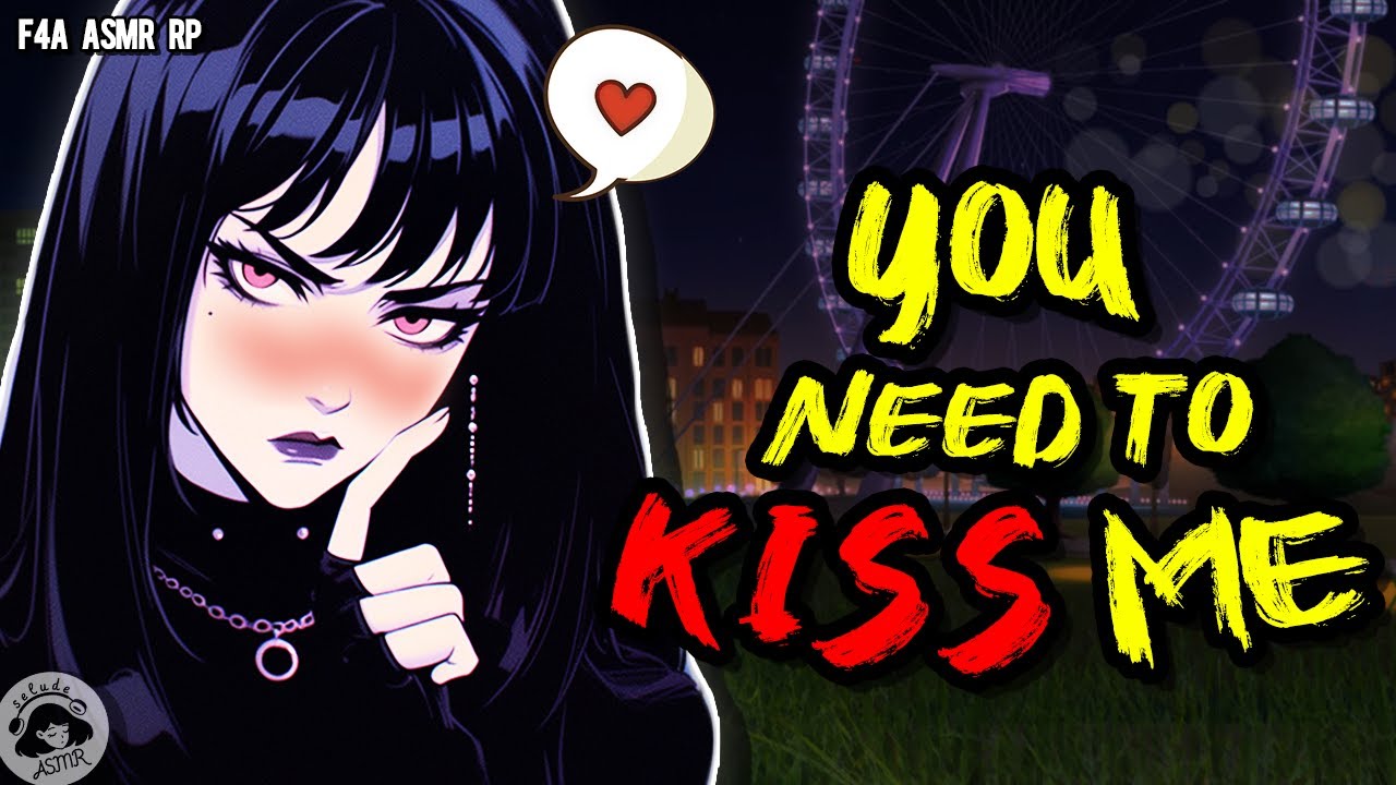 ASMR RP F4A 🎡 Ревнивая девушка-гот ведёт тебя в заброшенный парк развлечений [Поцелуи] [От уха до...