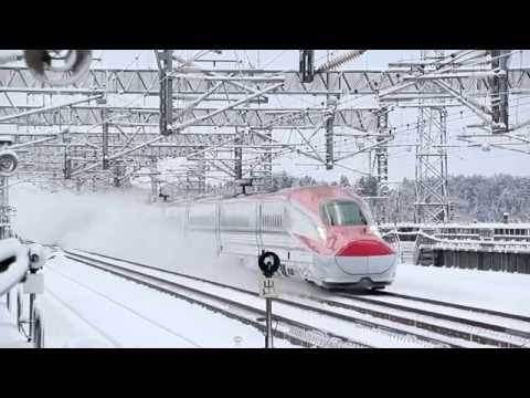 東北新幹線 E6系+E5系 北上駅通過 2014年12月23日