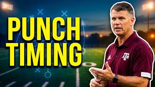 Texas A&M OL Coach Adam Cushing - Punch/Strike Timing Drills (Pass Protection)