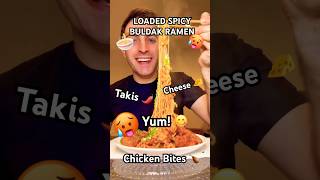 Making Loaded Spicy Buldak Ramen (Takis + Melted Cheese 😤)