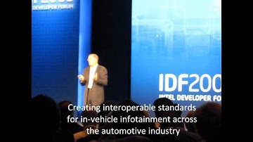 In-Vehicle Infotainment - Paul Otellini Keynote at Intel Developer Forum