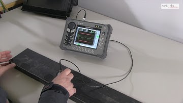 Vetorix NDI Lab: combined testing on a validation sample block.