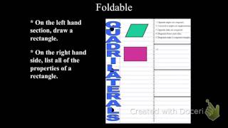 Parallelograms Foldable