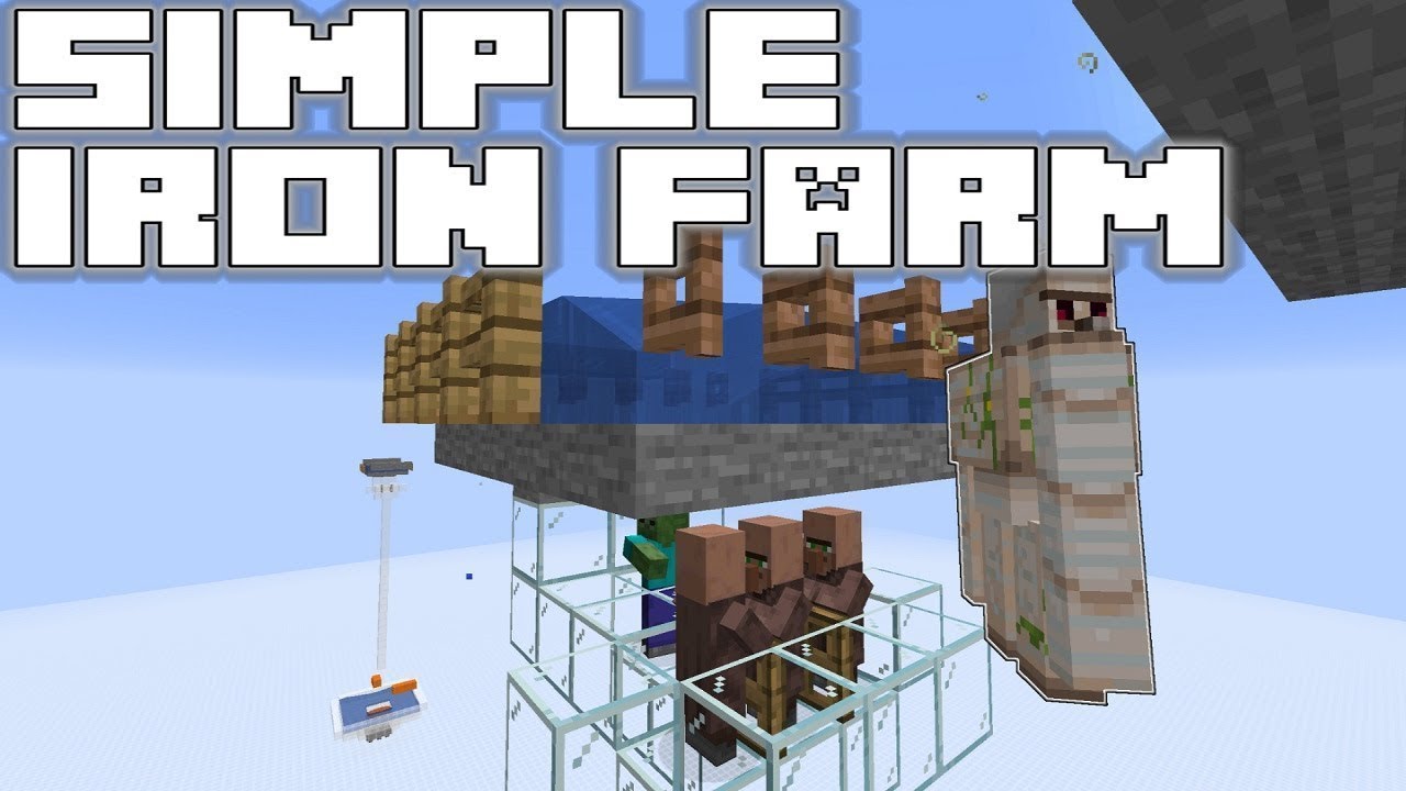 OP Iron farm in Minecraft!!! Easy tutorial! - YouTube