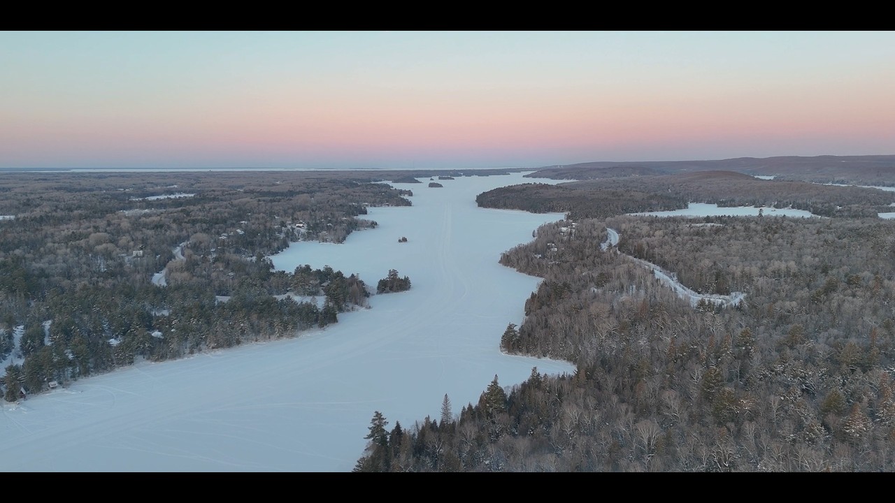 A Winter in Northern Ontario: The Frozen Silence｜Cinematic Movie｜DJI Mini 4 Pro