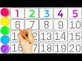Numbers 1-20 for Kids | Fun Learning with Colors and Songs #counting #numbers #kids #baby 