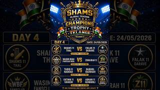 DAY 4 I SHAMS CHAMPIONS TROPHY 2026 TELANGE - MAHAD