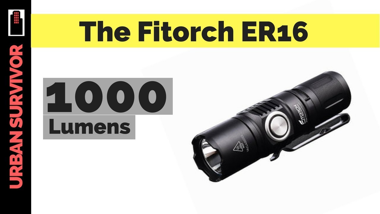 The Best Single CR123A Flashlight for EDC Fitorch ER16 YouTube