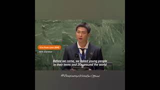BTS shared their thoughts at UNGA | #210920 #bts #btsatUNGA