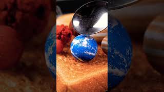 “Mini Planets Melting Under a Tiny Sun – Space ASMR on Toast”