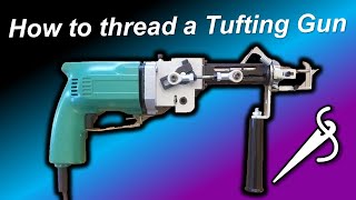 How to thread a rug tufting gun #shorts