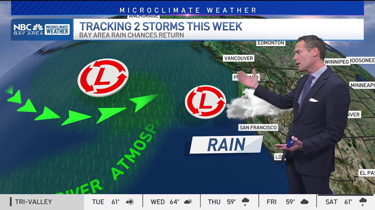 Bay Area forecast: Rain chances return - YouTube