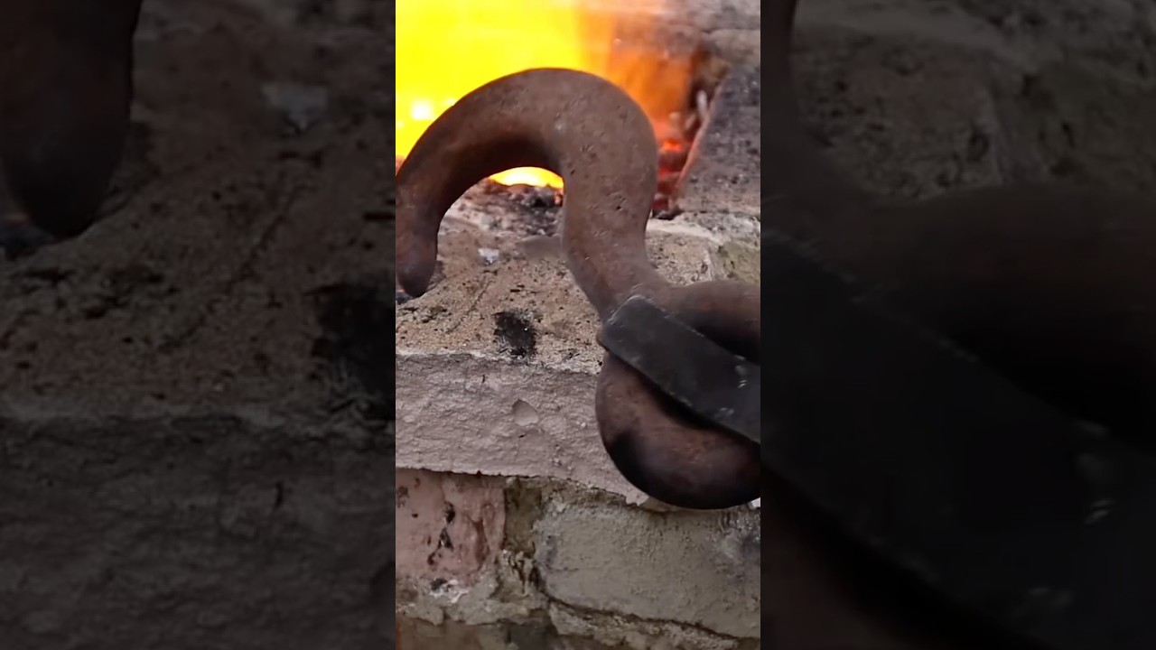Turning a Rusted Hook into an Akinak Sword - Satisfying ASMR