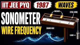 Sonometer Wire Frequency | IIT JEE PYQ 1987 | Waves ?  IIT JEE II ADVANCE PHYSICS II IIT JEE MAIN