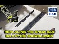 Replacing the Snow Blade (bar) on a Ryobi 40v Electric Snow Blower