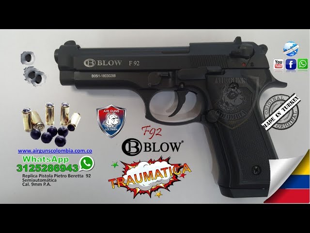 PISTOLA TRAUMATICA 9MM BLOW F92 » Kuarzo Store