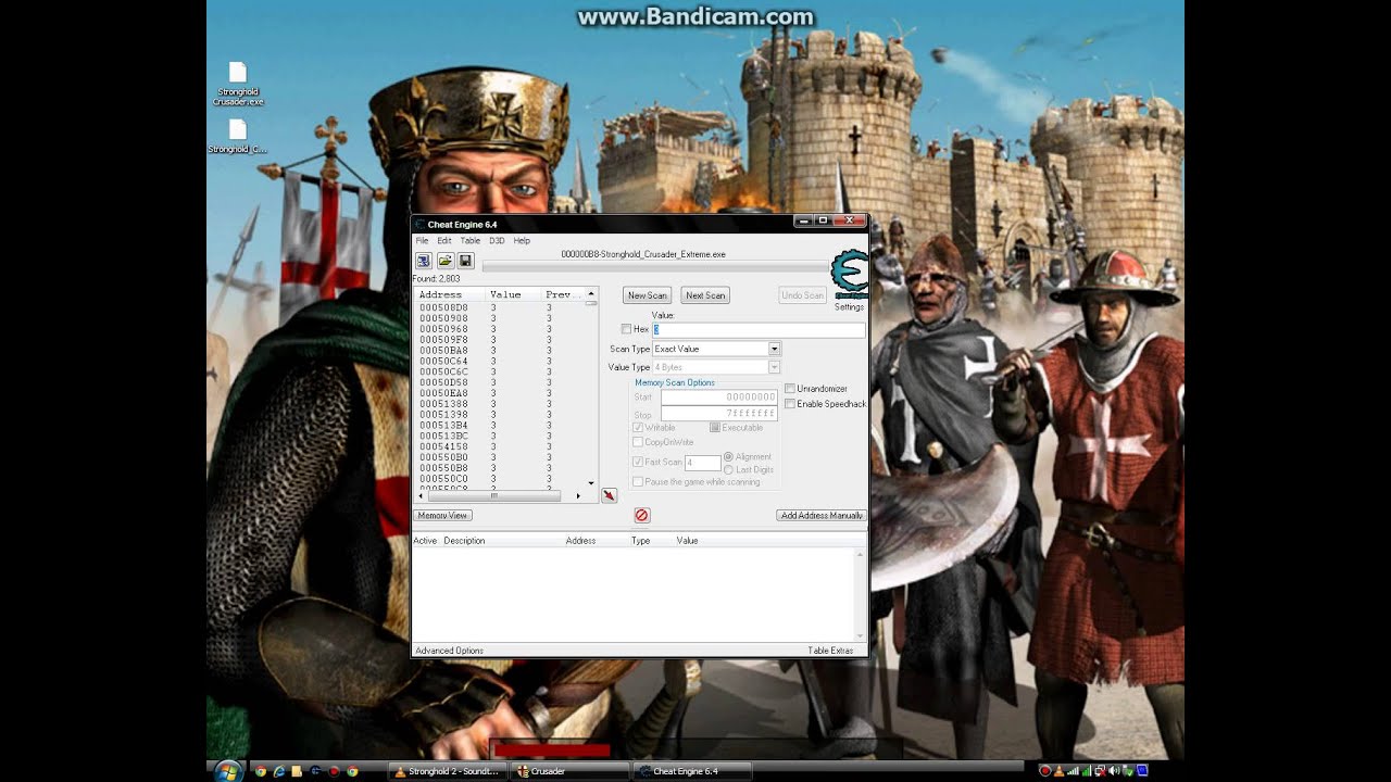 stronghold crusader cheats to kill