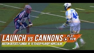 Florida Launch vs Boston Cannons | 2014 MLL Highlights