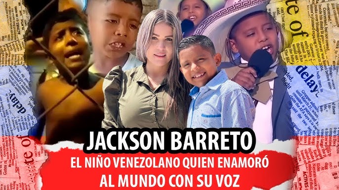 LA HISTORIA CONMOVEDORA DEL NIÑO VENEZOLANO JACKSON BARRETO QUIEN TRIUNFÓ  EN LA VOZ KIDS COLOMBIA - YouTube