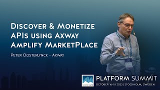 Discover & Monetize APIs using Axway Amplify MarketPlace