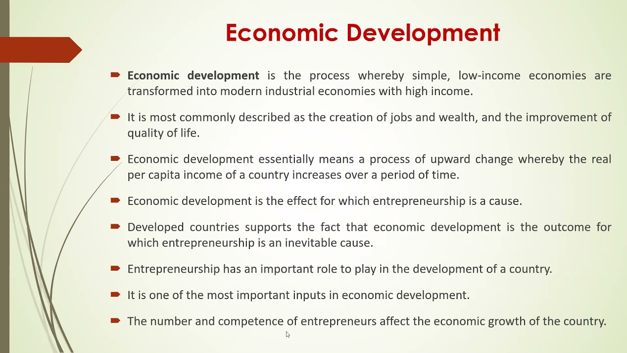 role of entrepreneurship in economic development research paper