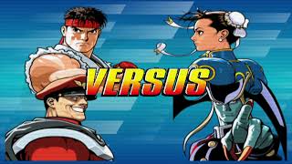 Capcom Fighting Evolution - Street Fighter Team fights till the End. Ryu & Mr. Bison FTW