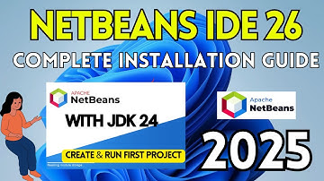 How to Install NetBeans IDE 26 on Windows 10 /11 [ 2025 ]  |Java Program in Netbeans IDE with JDK 24