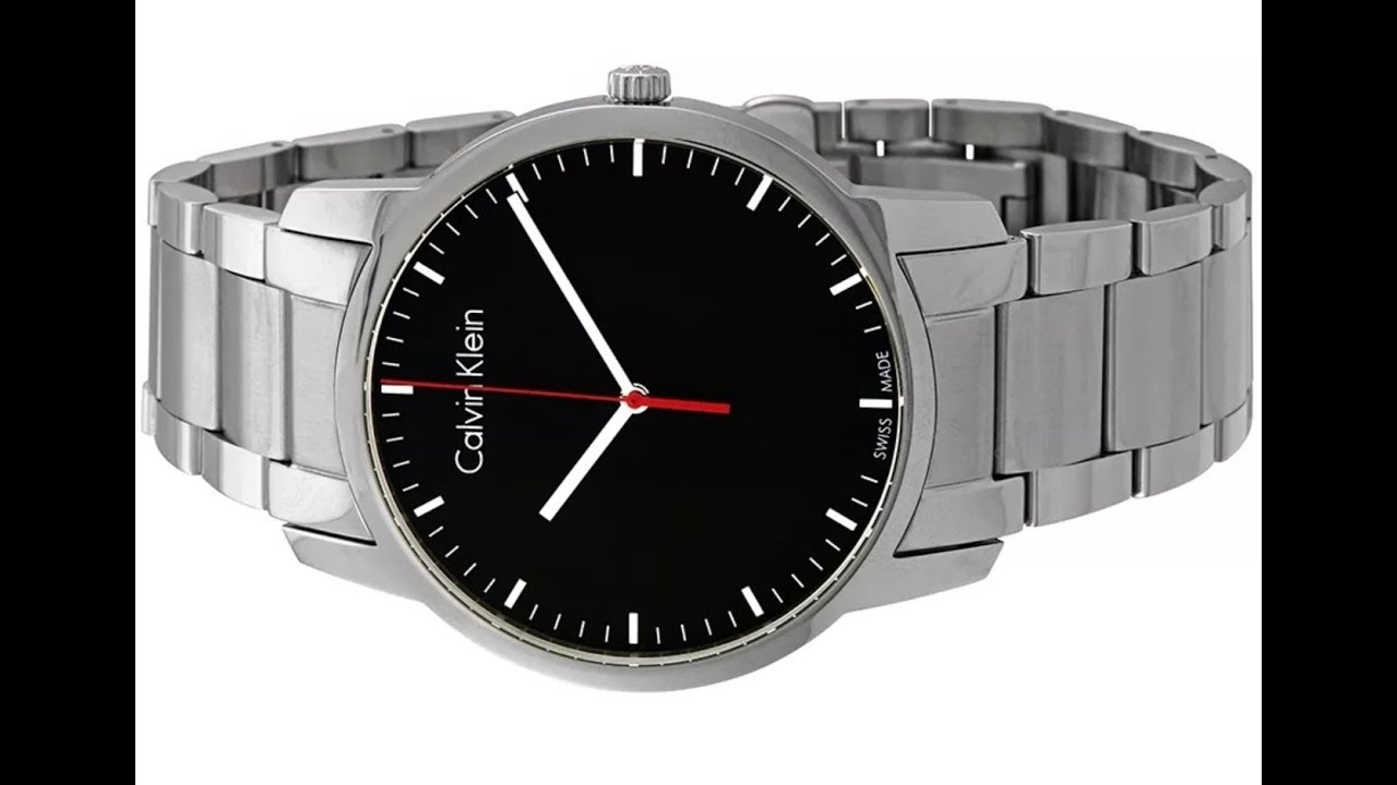 How to change the battery of a Calvin Klein k2g2k1 watch - YouTube