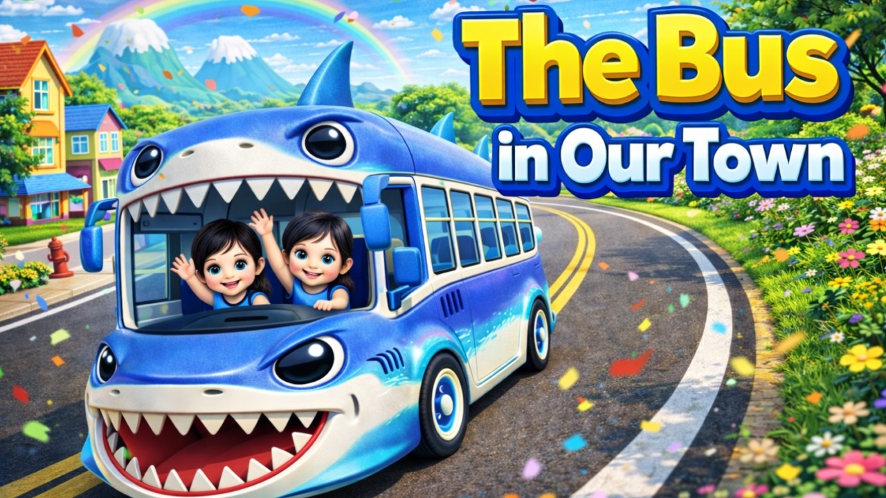 2026 Bus Song for Kids 🚌 | Fun Nursery Rhyme | The Bus in Our Town