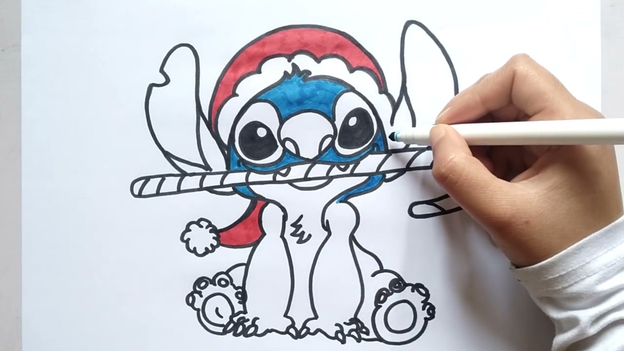 Lilo and Stitch: CHRISTMAS SANTA STITCH CHRISTMAS STOCKING - New!