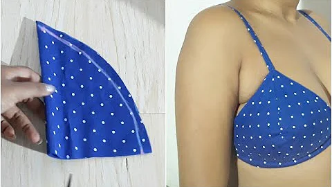 40 Bust Cotton Bra Without Elastic | Cutting and Stitching | बिना इलास्टिक वाली ब्रा बनाएं