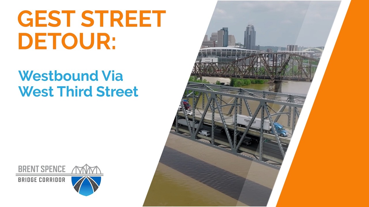 Gest Street Detour Westbound Via West Third Street