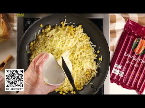 Хот-дог с сырной кукурузой