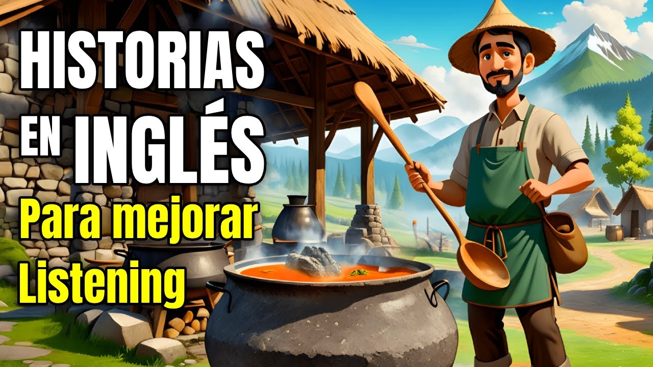 🎧Historias para APRENDER INGLÉS |La Sopa de Piedra🥣| Historias en Inglés para Niños y Adultos🎧